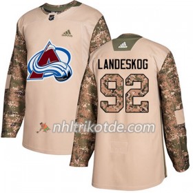 Colorado Avalanche Trikot Gabriel Landeskog 92 Adidas 2017-2018 Camo Veterans Day Practice Authentic - Herren